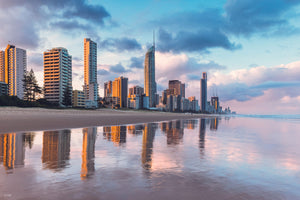 Surfers Paradise Sunset Print Gold Coast