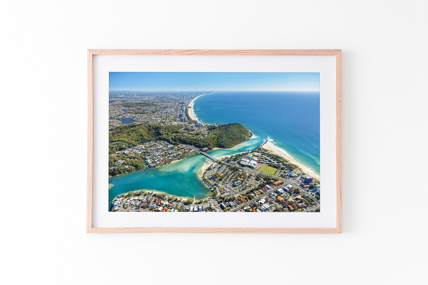 Burleigh coastal beach print