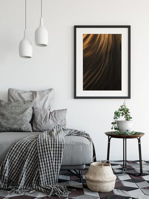 Textures Of Power Abstract Wall Art Framed Black