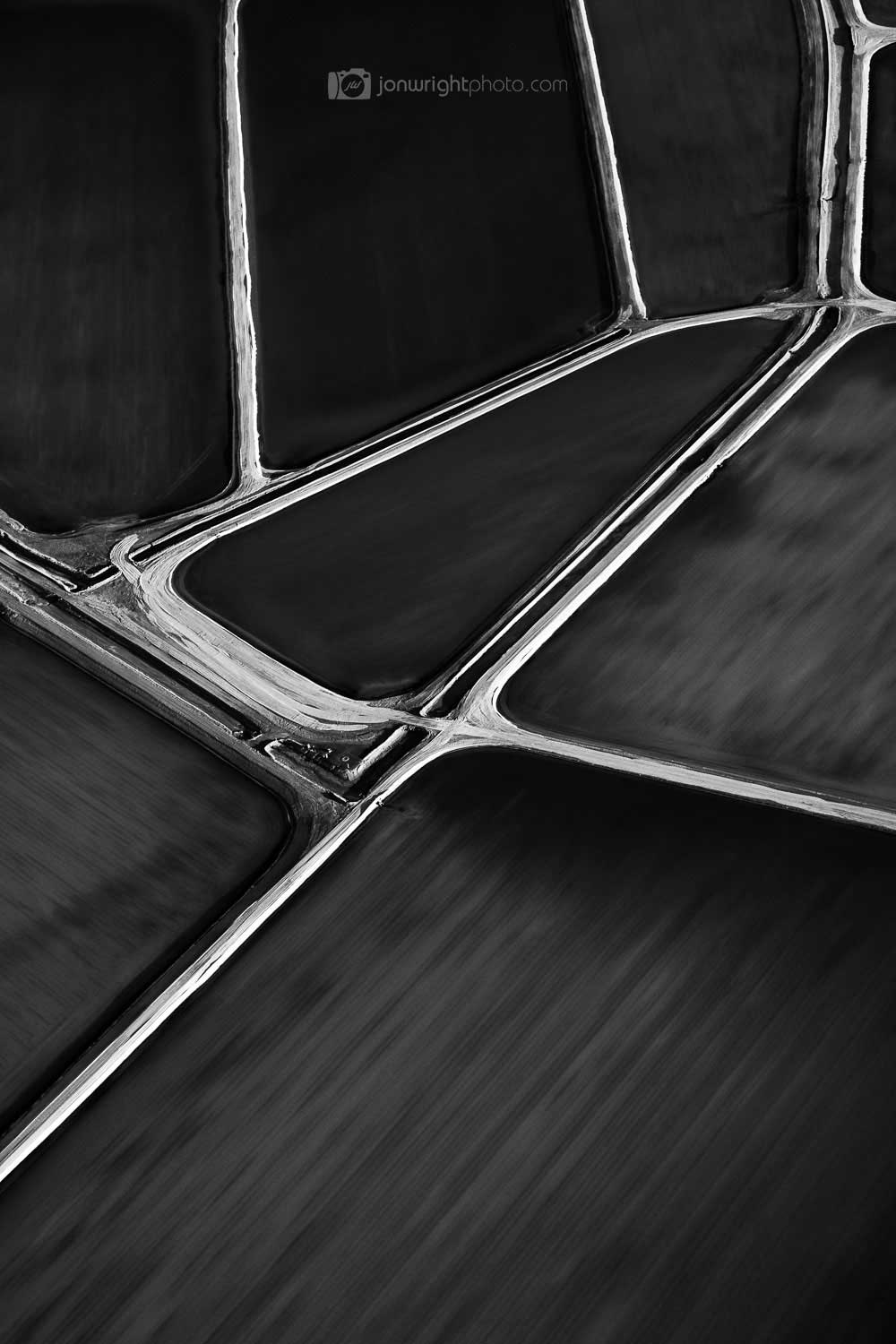 Black and White abstract aerial photography