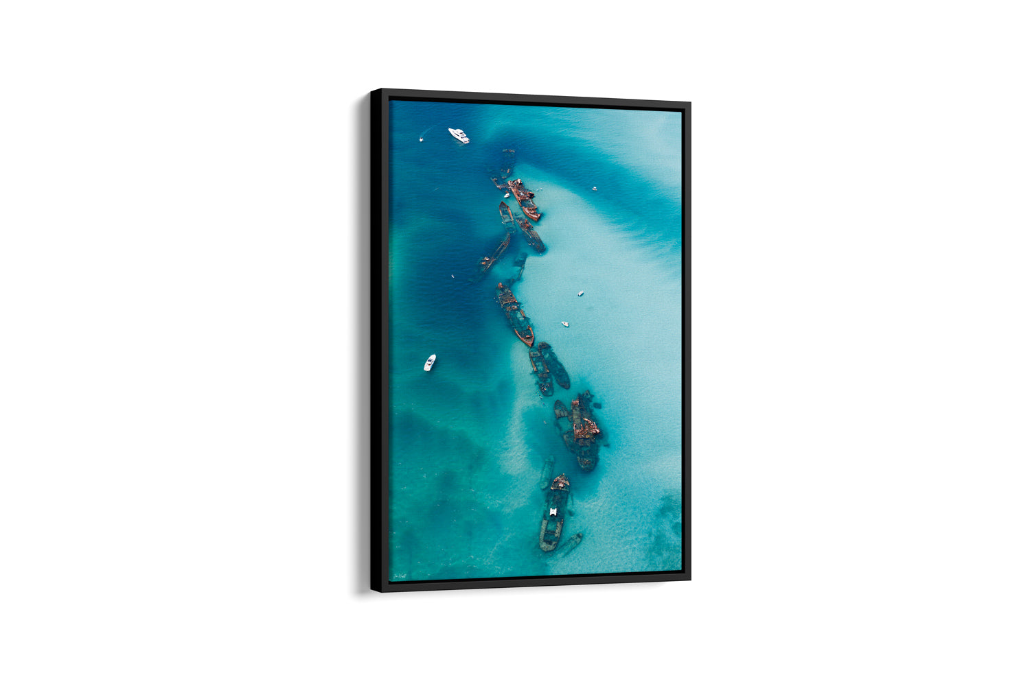 The Wrecks Tangaloom Print Canvas