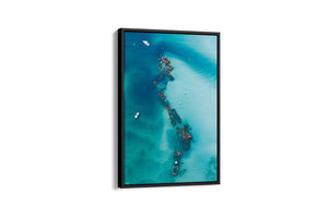 The Wrecks Tangaloom Print Canvas