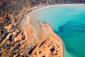 Two Worlds Collide - Shark Bay. Western Australia