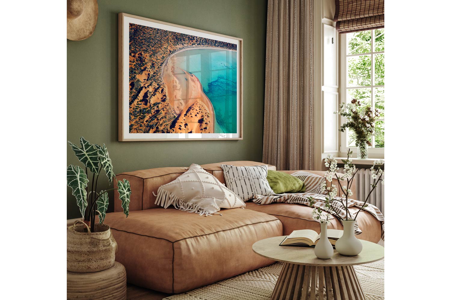 Two Worlds Collide - Shark Bay. Western Australia