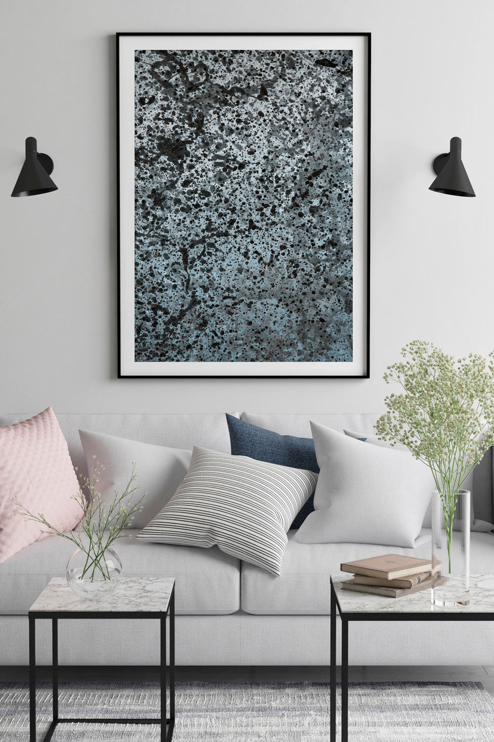 Abstract Wall Art Black Frame