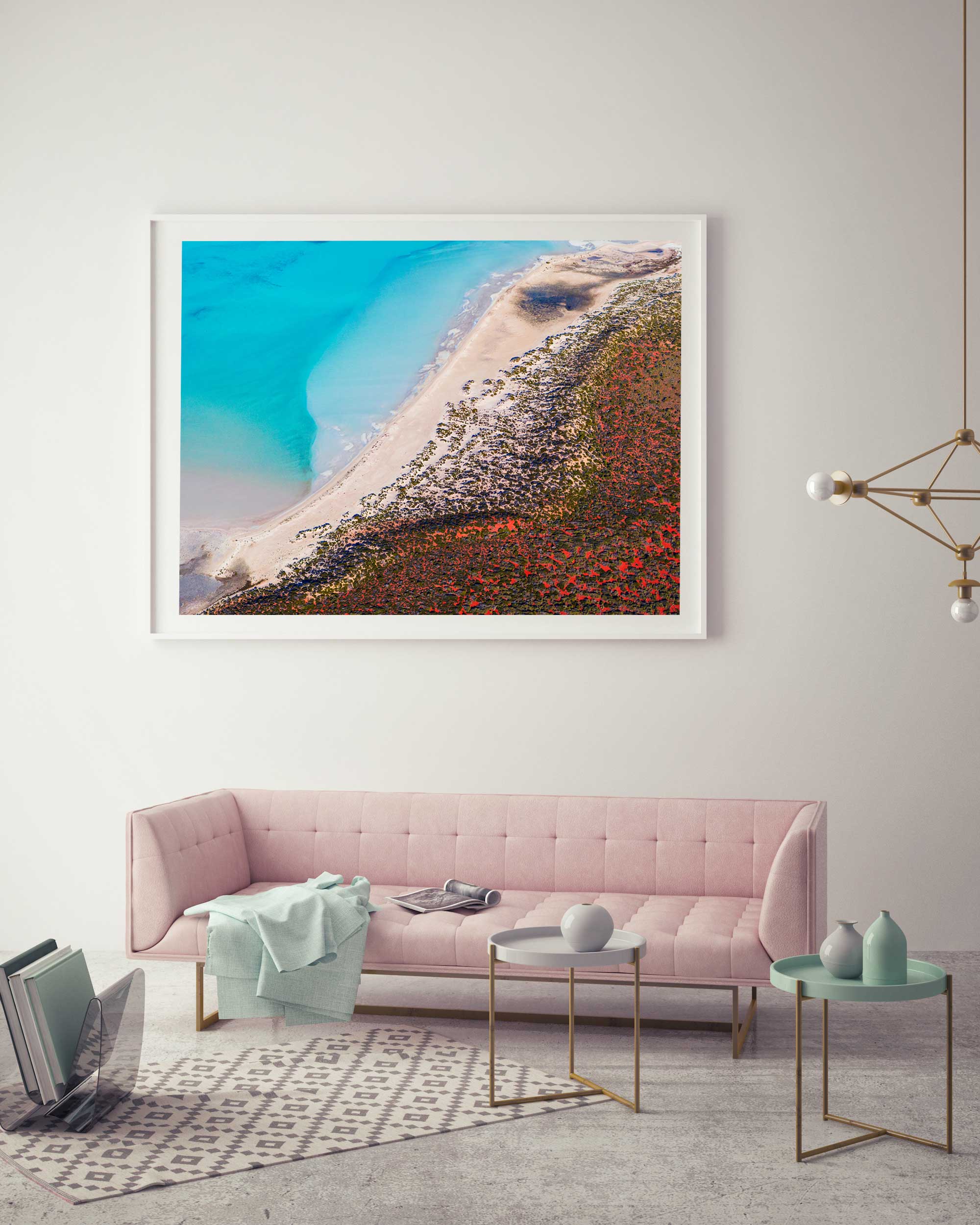 Blue Vs Red - Shark Bay. Western Australia