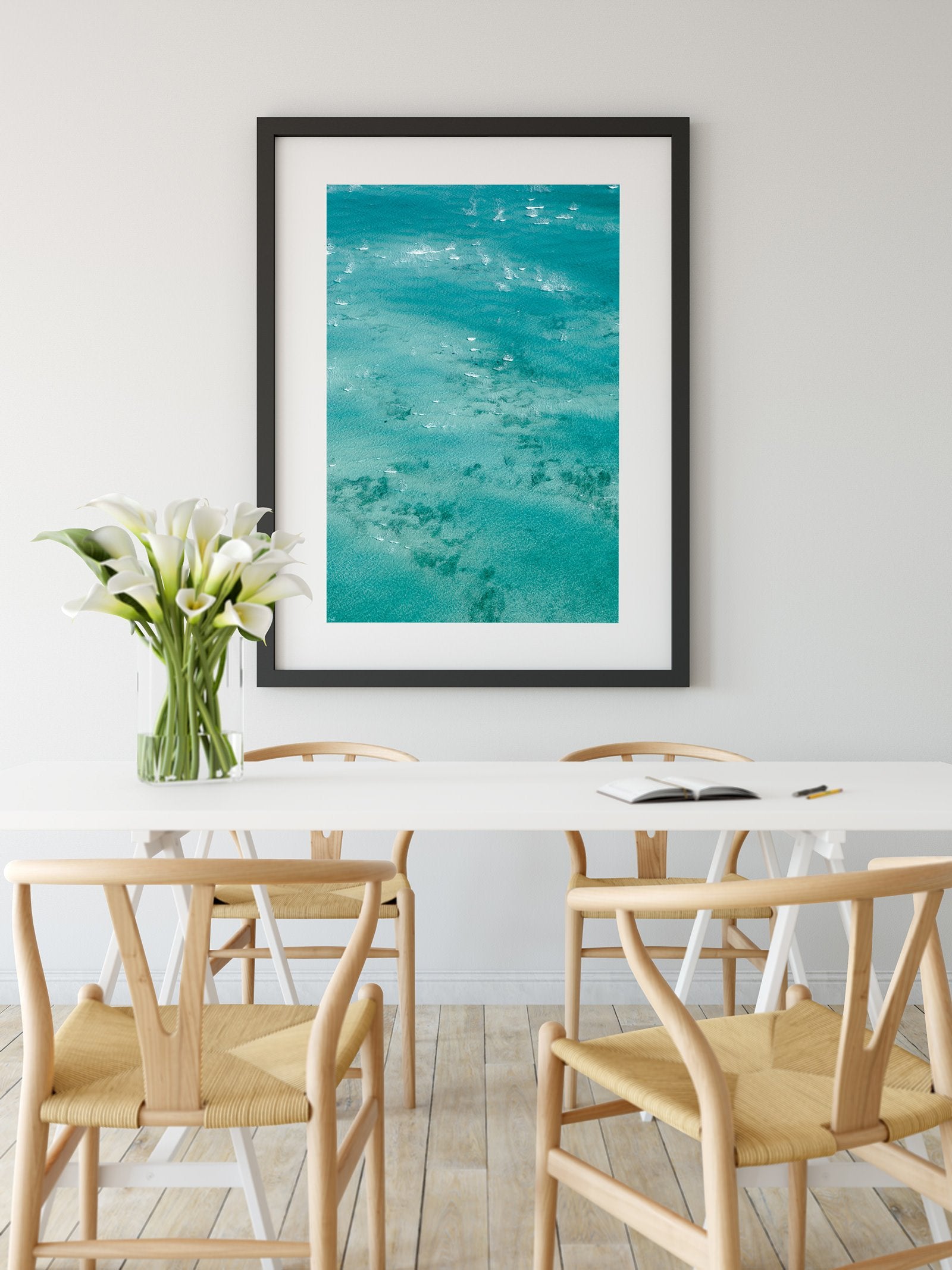 Abstract Aerial Art Beach wall art