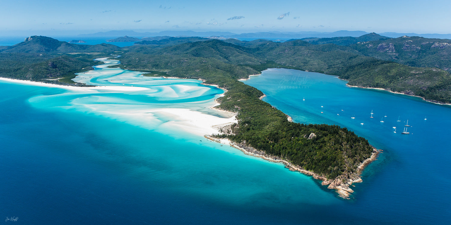 Whitehave Beach Hill Inlet Aerial Photo