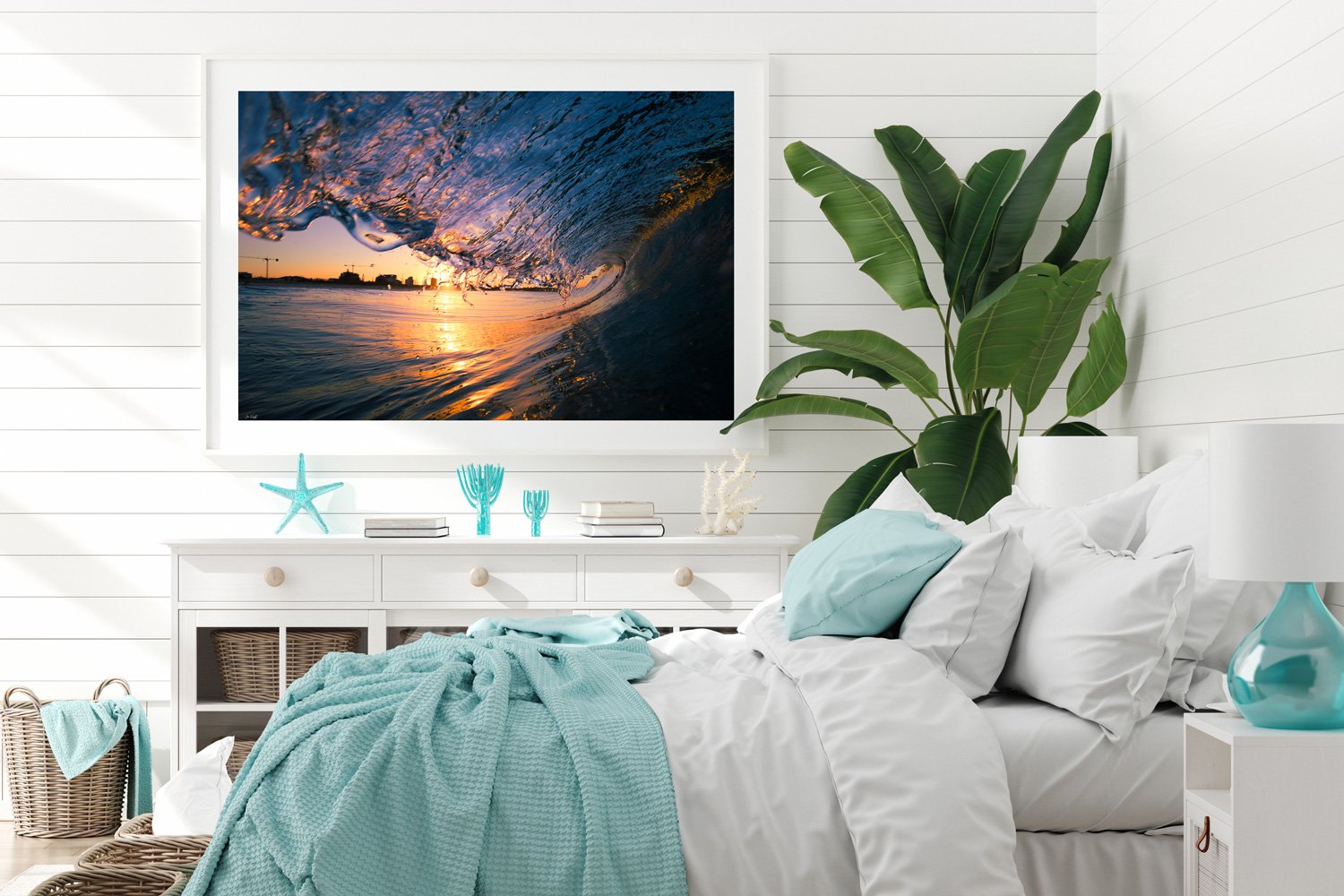 Sunset wave photography gold coast