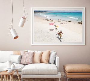 Beach Styled Interior wall art beach print gold coast